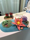 利用者様から素敵な作品『睡蓮と紫陽花』を頂きました☆